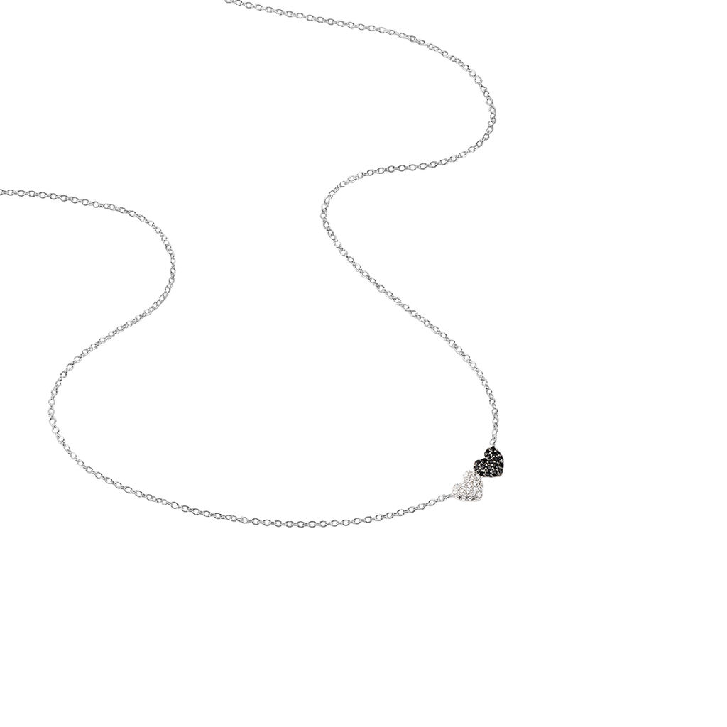Collier Clementine Argent Blanc Oxyde De Zirconium - Colliers fantaisie Femme | Histoire d&rsquo;Or