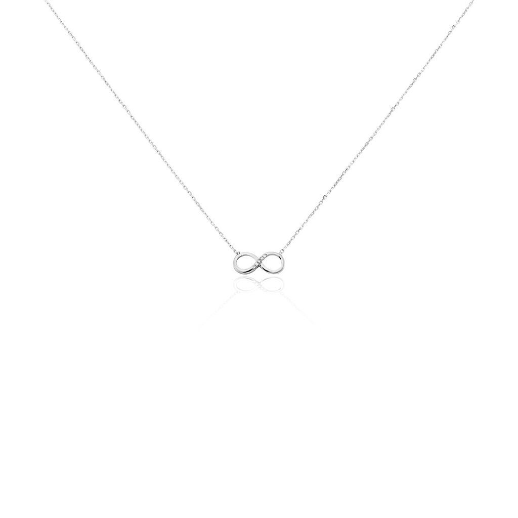 Collier Cleena Or Blanc Diamant - Colliers Femme | Histoire d’Or