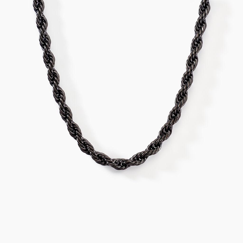 Chaine Tahoma Acier Noir - Chaines Homme | Histoire d’Or