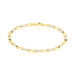 Bracelet Danae Maille Plaquette Alternee 1/1 Or Bicolore - Bracelets chaîne Homme | Histoire d’Or