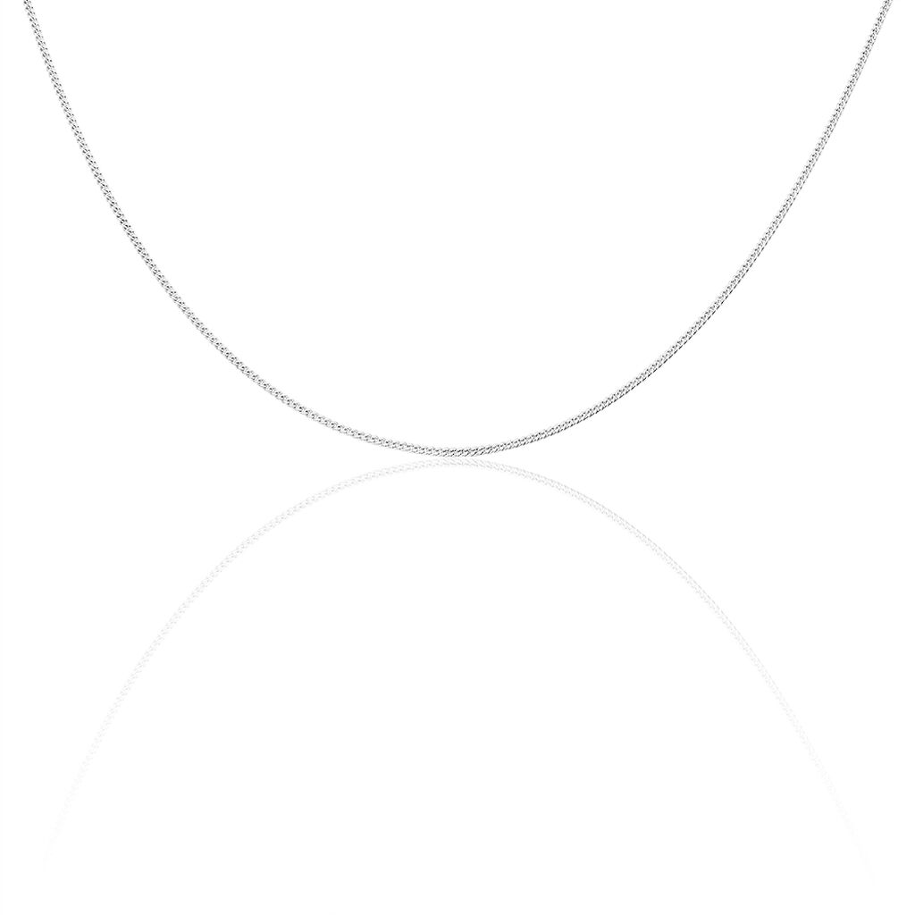 Chaîne Imad Maille Gourmette Or Blanc - Chaines Famille | Histoire d’Or