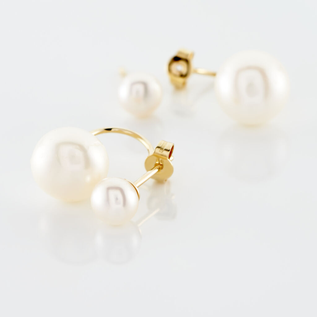 Bijoux D'oreilles Metisse Or Jaune Perle De Culture - Ear cuffs Femme | Histoire d’Or