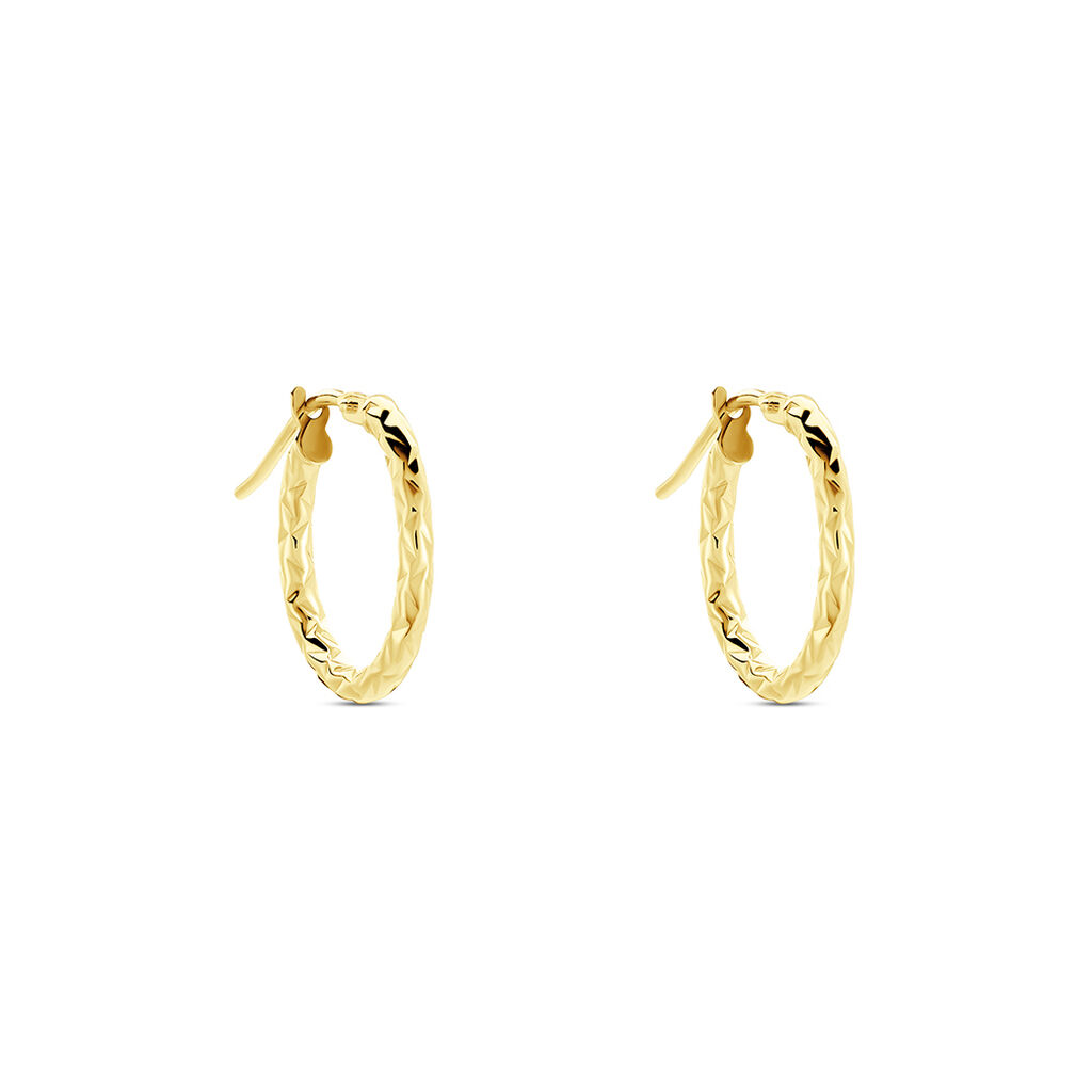 Cr&eacute;oles Carlyle Or Jaune - Boucles d'oreilles cr&eacute;oles Femme | Histoire d&rsquo;Or