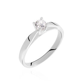 Bague Solitaire Celina Or Blanc Diamant - Bagues solitaires Femme | Histoire d’Or
