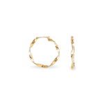 Cr&eacute;oles Lenna Torsad&eacute;e Plaqu&eacute; Or Jaune - Boucles d'oreilles cr&eacute;oles Femme | Histoire d&rsquo;Or