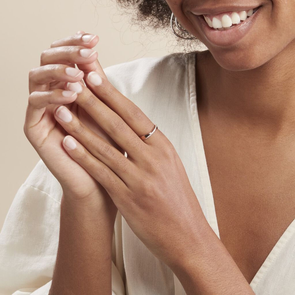 Bague Suzie Or Rose Diamant - Bagues avec pierre Femme | Histoire d’Or