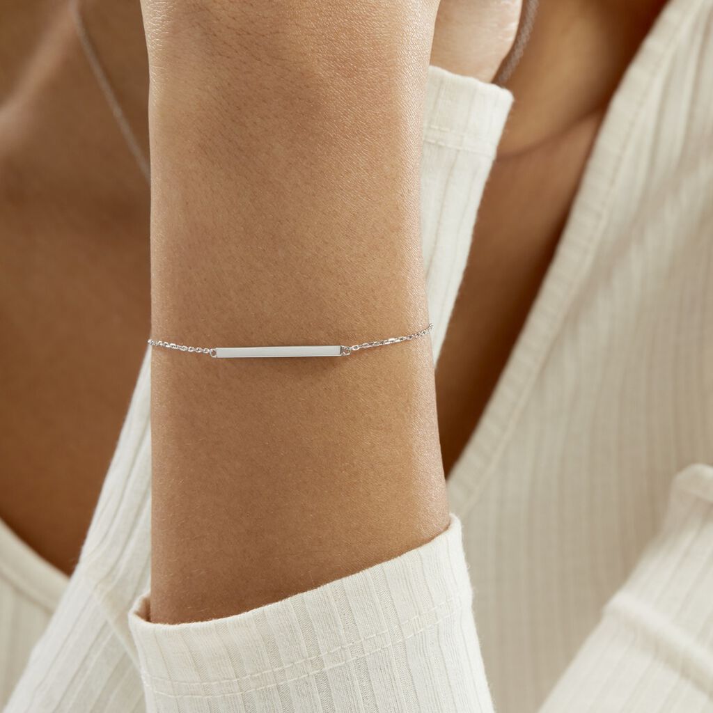 Bracelet Katell Argent Blanc - Bracelets Femme | Histoire d’Or