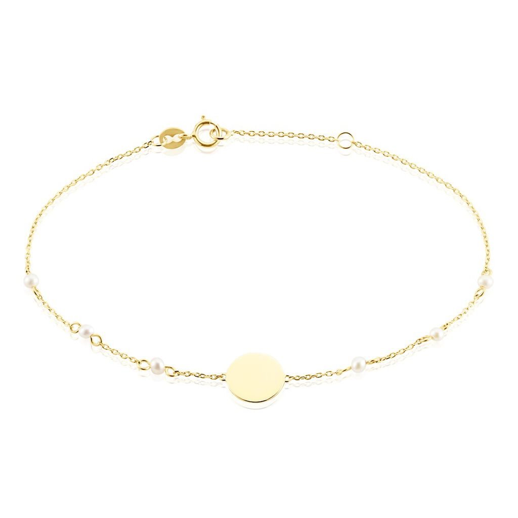 Bracelet Tiny Pearls Or Jaune Perle De Culture - Bracelets Femme | Histoire d&rsquo;Or