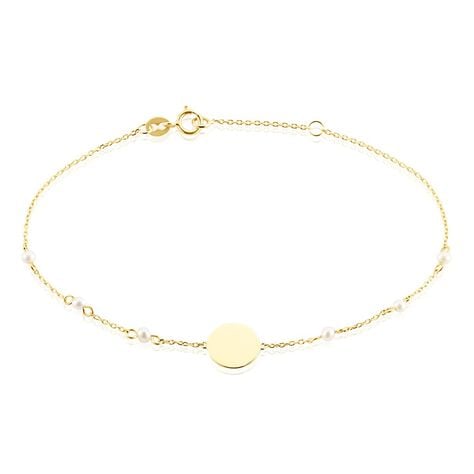 Bracelet Tiny Pearls Or Jaune Perle De Culture - Bracelets Femme | Histoire d&rsquo;Or