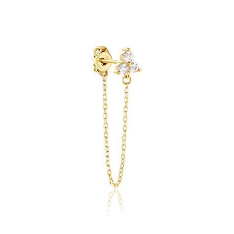 Boucle D'oreille Unitaire Edweena Or Jaune Oxyde De Zirconium - Ear cuffs Femme | Histoire d’Or