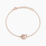 Bracelet Donatiane Argent Rose Oxyde De Zirconium - F&ecirc;te des m&egrave;res Femme | Histoire d&rsquo;Or