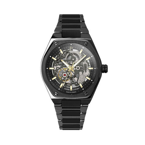 Montre Pierre Lannier Lannier Copilote Automatic Noir - Montres Homme | Histoire d&rsquo;Or