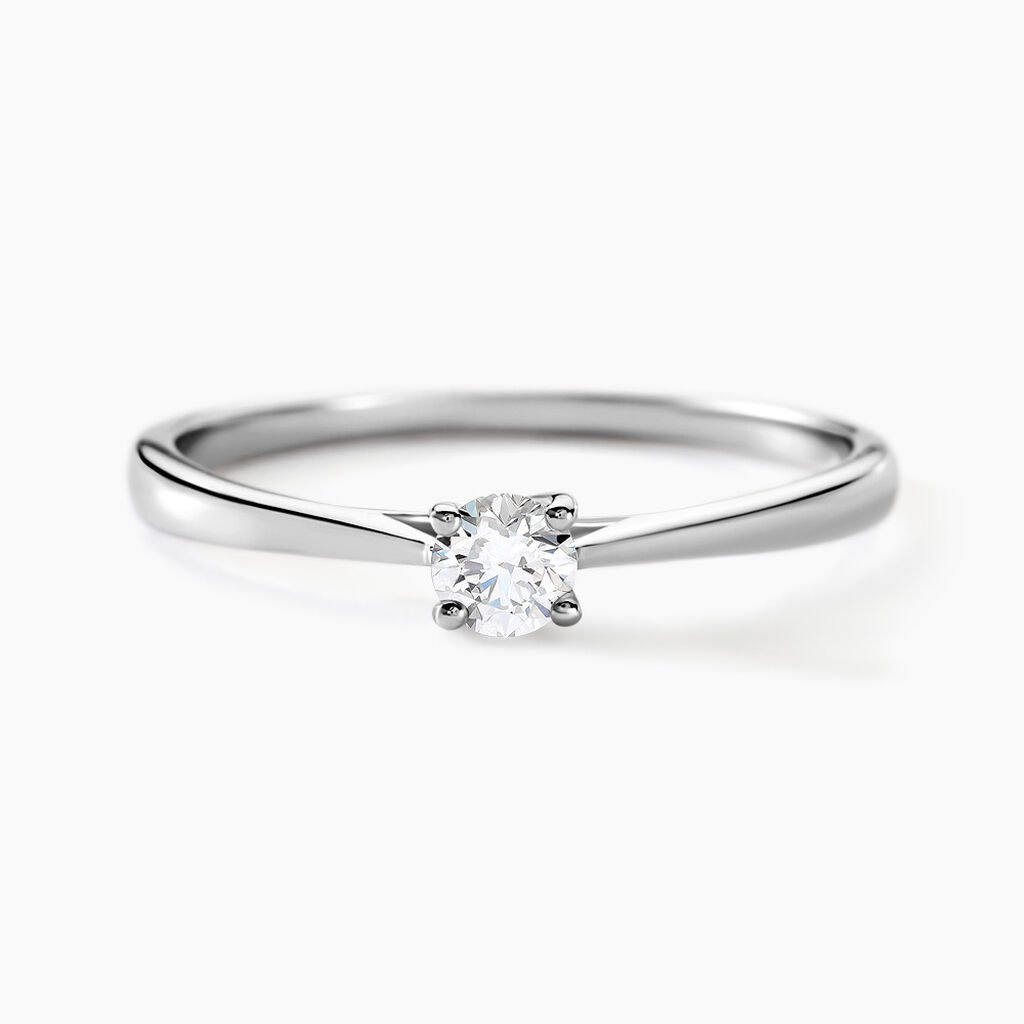 Bague Solitaire One Or Blanc Diamant - Bagues solitaires Femme | Histoire d&rsquo;Or