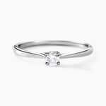 Bague Solitaire One Or Blanc Diamant - Bagues solitaires Femme | Histoire d&rsquo;Or