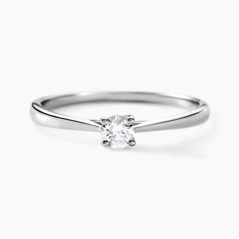 Bague Solitaire One Or Blanc Diamant - Bagues solitaires Femme | Histoire d&rsquo;Or