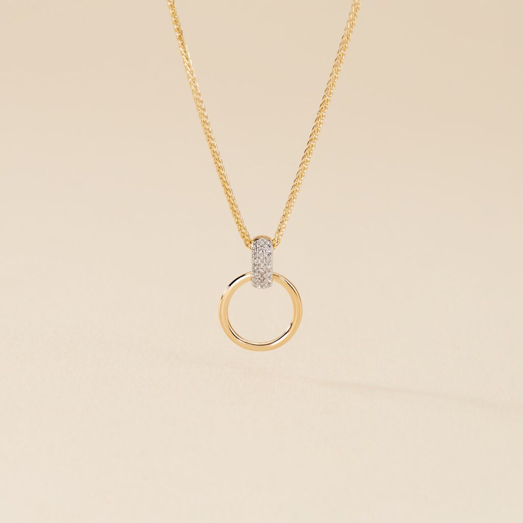 Collier Jazmine Jaune Diamant Blanc - Colliers Femme | Histoire d’Or