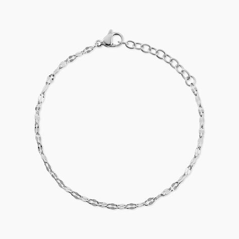Bracelet Mauricette Acier Blanc - Bijoux sans pierre Femme | Histoire d&rsquo;Or