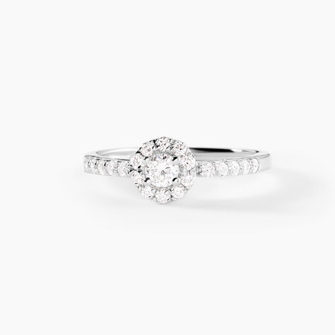 Bague Urbane Platine Blanc Diamant - Bagues solitaires Femme | Histoire d&rsquo;Or