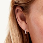 Cr&eacute;oles Llona Argent Blanc Oxyde De Zirconium - Boucles d'oreilles cr&eacute;oles Femme | Histoire d&rsquo;Or