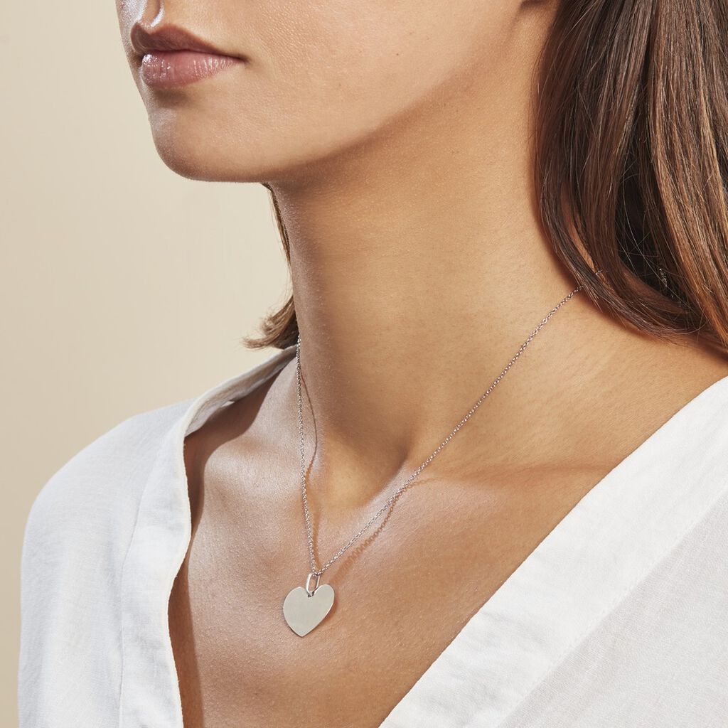 Pendentif Eba Argent Blanc - Pendentifs Unisex | Histoire d’Or