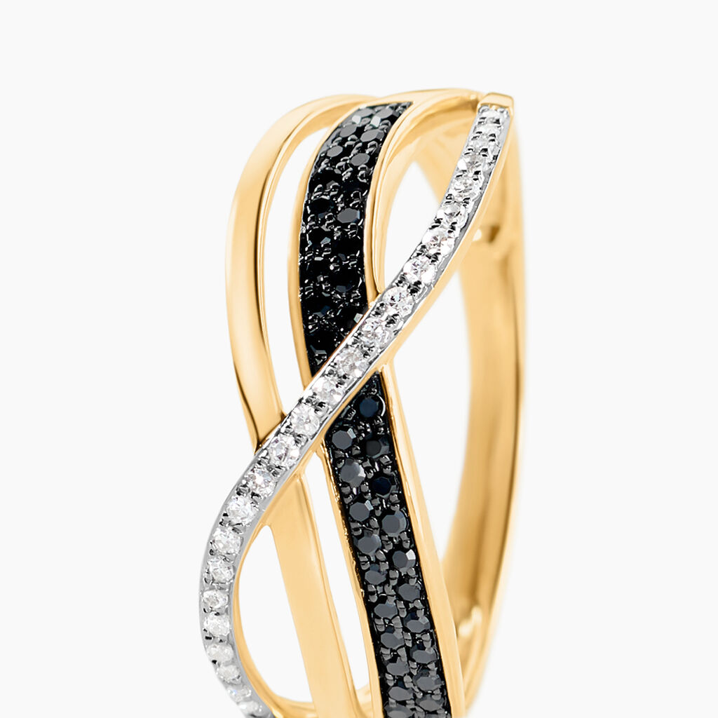 Bague Emilie Or Jaune Diamant - Bagues avec pierre Femme | Histoire d&rsquo;Or