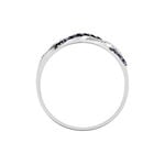 Bague Sofia Or Blanc Saphir Et Diamant - Bagues avec pierre Femme | Histoire d&rsquo;Or