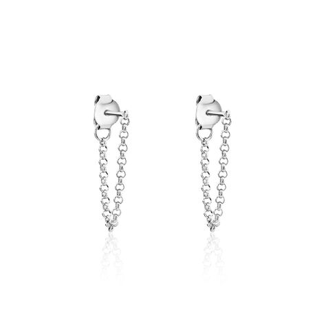 Boucles D'oreilles Pendantes Argent Leent - Boucles d'oreilles fantaisie Femme | Histoire d&rsquo;Or