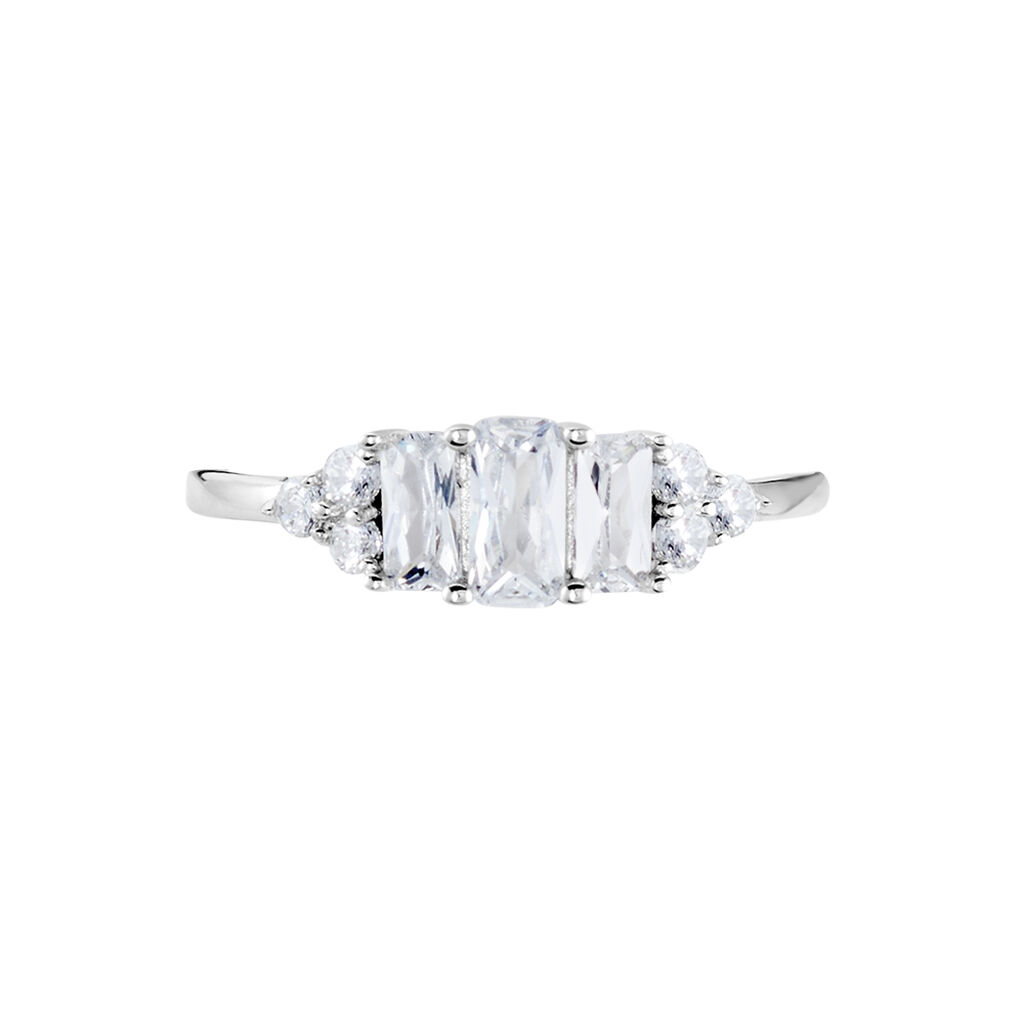 Bague Aranka Argent Blanc Oxyde De Zirconium - Bagues avec pierre Femme | Histoire d’Or