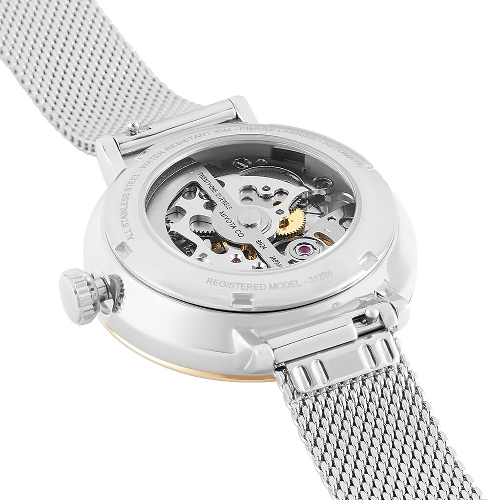 Montre Pierre Lannier Automatique 35 Argent - Montres Femme | Histoire d’Or