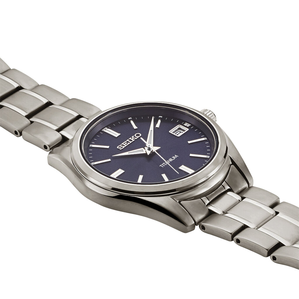 Montre Seiko Classique Titane Noir - Montres Homme | Histoire d’Or