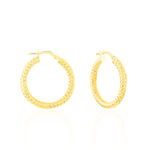 Cr&eacute;oles Udara Or Jaune - Boucles d'oreilles cr&eacute;oles Femme | Histoire d&rsquo;Or