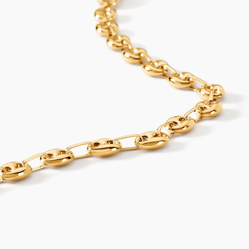 Bracelet Maille Dami Maille Grain De Caf&eacute; Or Jaune - Bracelets cha&icirc;ne Homme | Histoire d&rsquo;Or