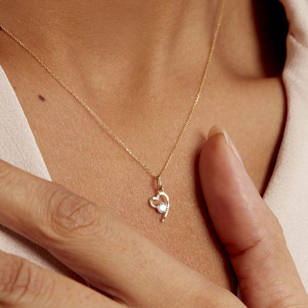 Collier Romance Or Jaune Oxyde De Zirconium - Colliers Femme | Histoire d’Or