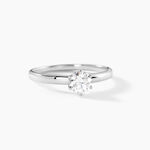 Bague Solitaire Natalia Or Blanc Diamant Synthetique - Bagues solitaires Femme | Histoire d&rsquo;Or