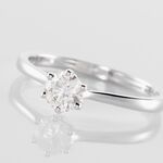 Bague Solitaire Athena Or Blanc Diamant - Bagues solitaires Femme | Histoire d&rsquo;Or