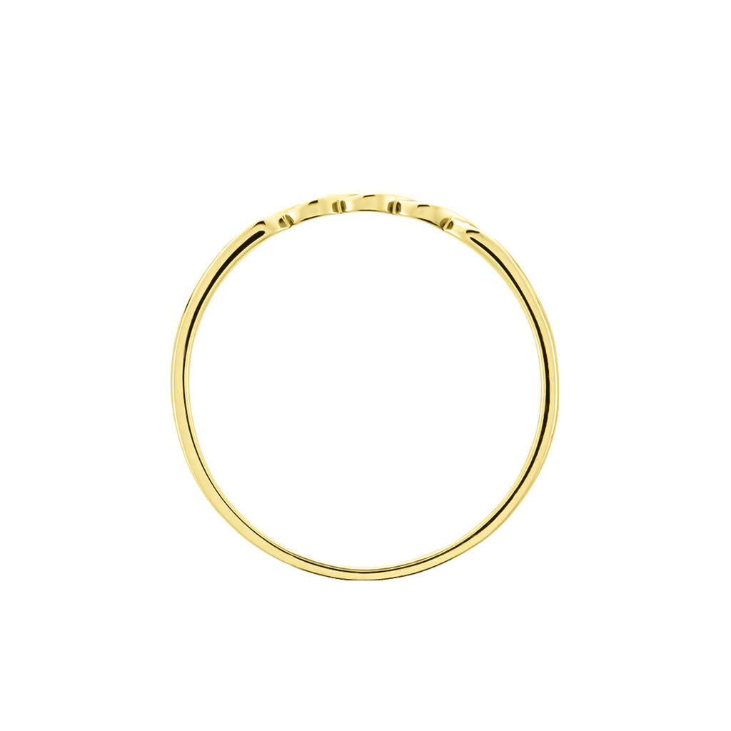 Bague Or Jaune Terance Diamants - Bagues avec pierre Femme | Histoire d’Or