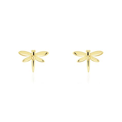 Boucles D'oreilles Puces Noelene Or Jaune - Clous d'oreilles Enfant | Histoire d&rsquo;Or