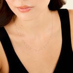 Collier Polka Argent Blanc Email Blanc - Colliers fantaisie Femme | Histoire d&rsquo;Or