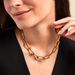 Collier Lyre Acier Jaune - Colliers Femme | Histoire d’Or