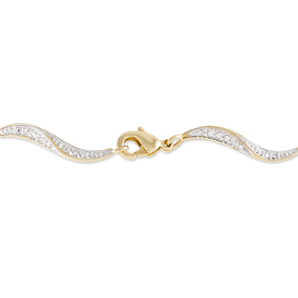 Bracelet Caralia Plaqué Or Jaune Oxyde De Zirconium - Bracelets Femme | Histoire d’Or