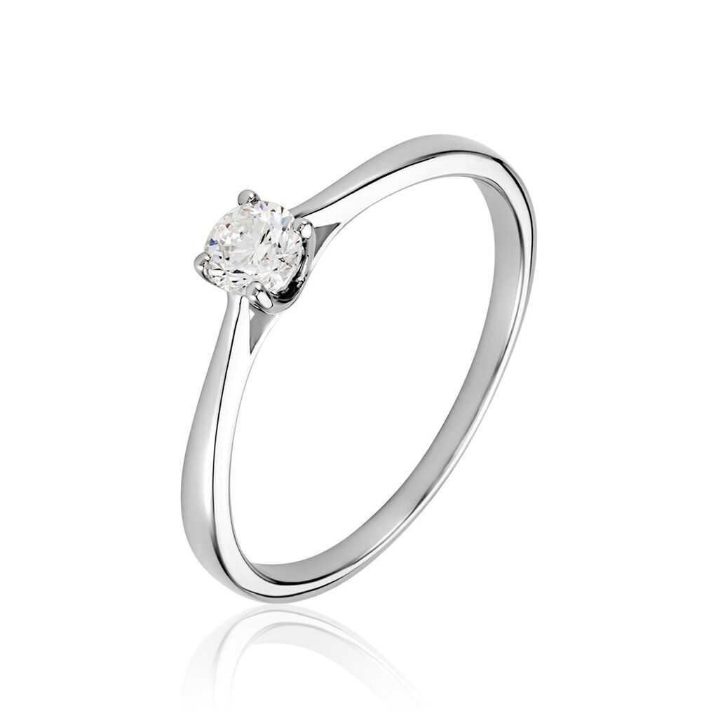 Bague Solitaire Aphrodite Platine Blanc Diamant - Bagues solitaires Femme | Histoire d’Or