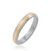 Alliance Len Ruban Plat Or Bicolore - Alliances Unisex | Histoire d’Or