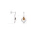 Boucles D'oreilles Pendantes Doralyn Argent Blanc Ambre - Boucles d'oreilles fantaisie Femme | Histoire d’Or