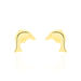 Boucles D'oreilles Puces Fulvie Dauphin Or Jaune - Clous d'oreilles Femme | Histoire d’Or