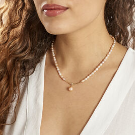 Collier Poire Or Jaune Perle De Culture - Colliers Femme | Histoire d’Or
