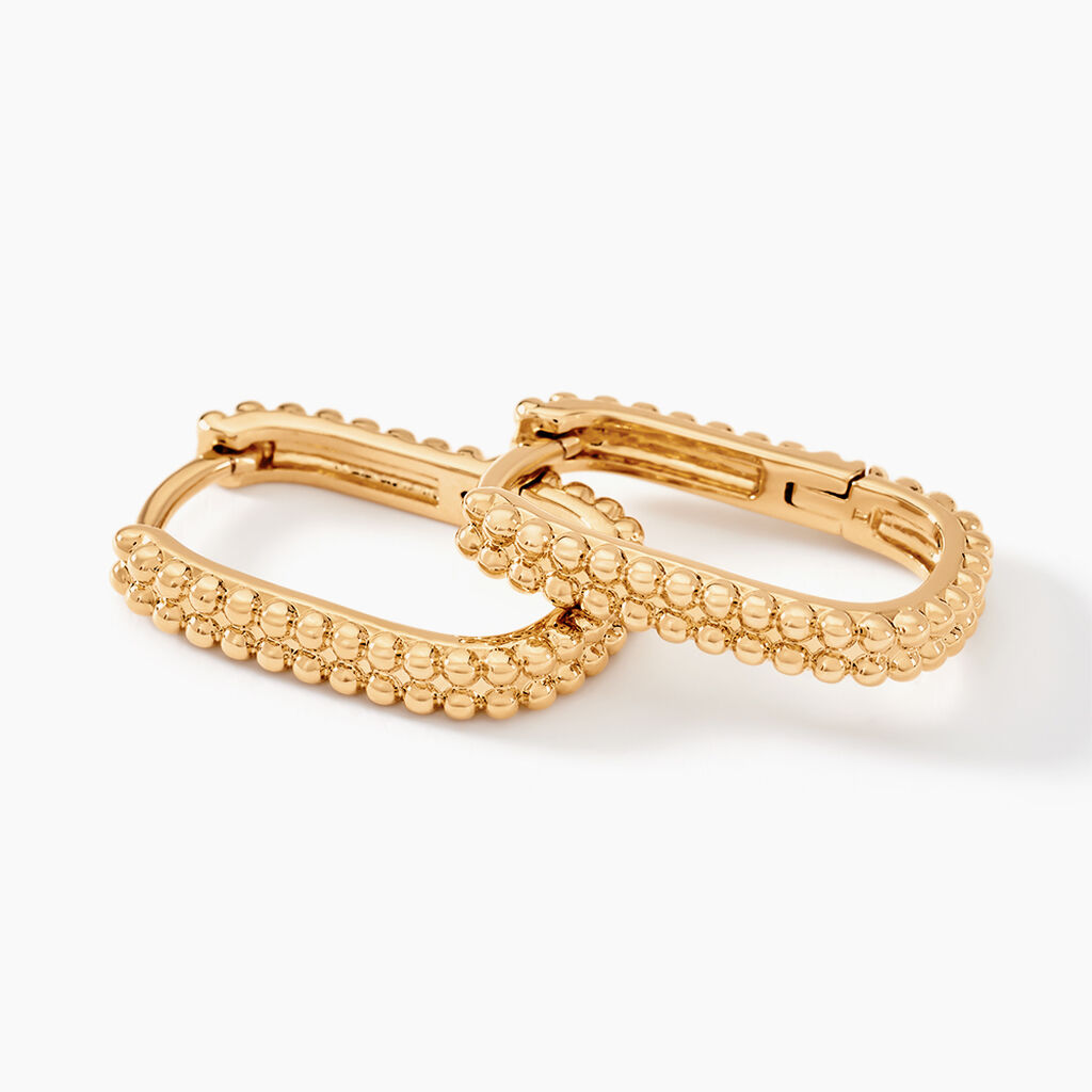 Créoles Hari Plaqué Or Doré - Boucles d'oreilles créoles Femme | Histoire d’Or