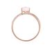 Bague Clothilde Or Rose Quartz Et Oxyde - Bagues solitaires Femme | Histoire d’Or