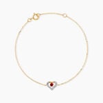 Bracelet Bengt Or Jaune Rubis Diamant - Bracelets Femme | Histoire d&rsquo;Or