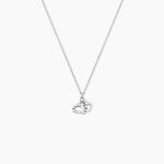 Collier Laugane Argent Blanc Oxyde De Zirconium - Colliers fantaisie Femme | Histoire d&rsquo;Or