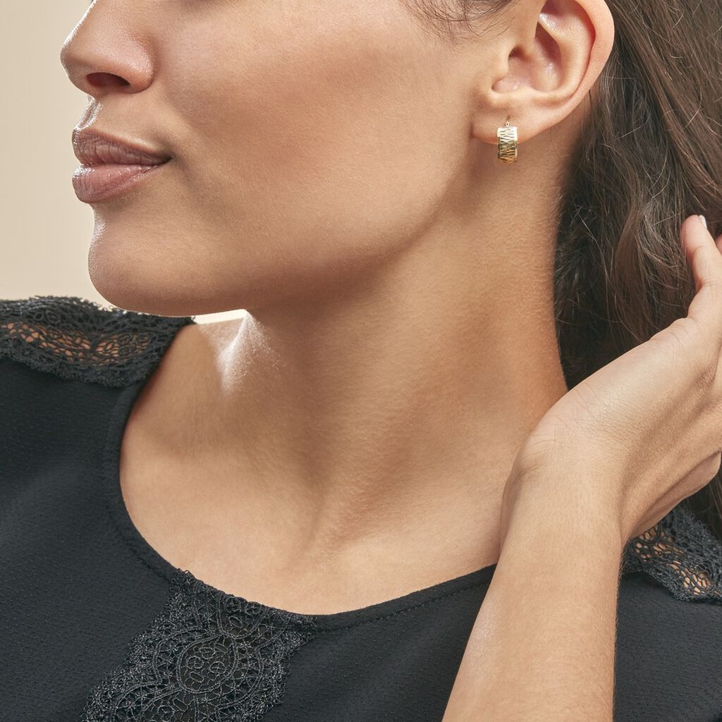 Créoles Asma Or Jaune - Boucles d'oreilles créoles Femme | Histoire d’Or